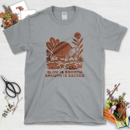 Slow is Sacred T-Shirt Sport Grey / S Physical Item