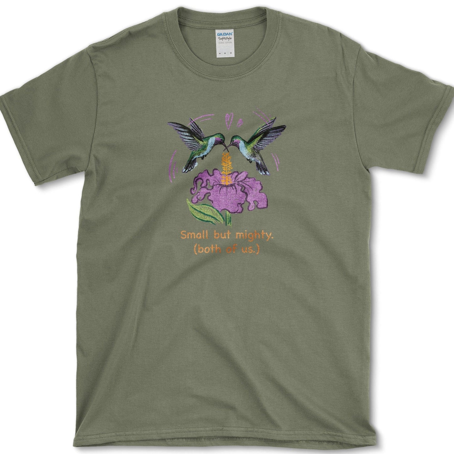 Small But Mighty T-Shirt Essential Tees / S / Military Green Physical Item