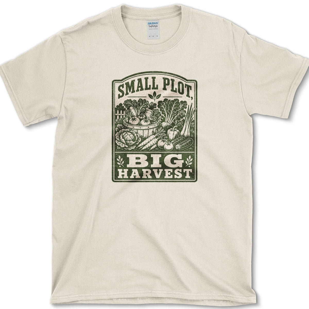 Small Plot, Big Harvest T-Shirt S / Natural Essential Tees