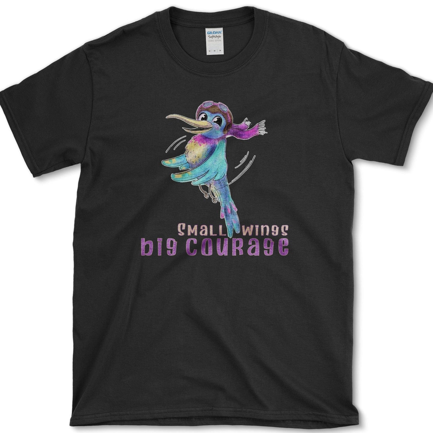 Small Wings T-Shirt Essential Tees / S / Black Physical Item