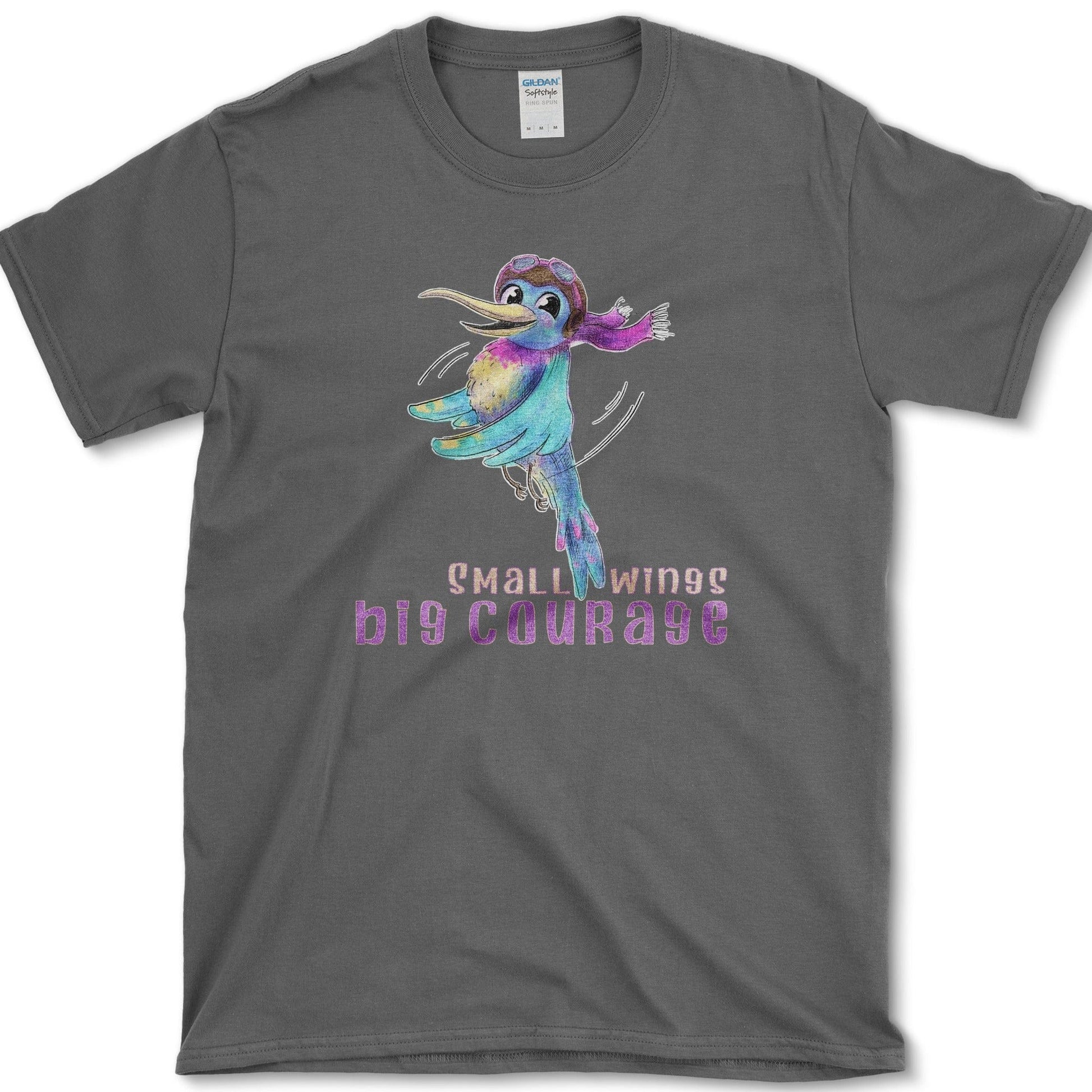 Small Wings T-Shirt Essential Tees / S / Dark Heather Physical Item