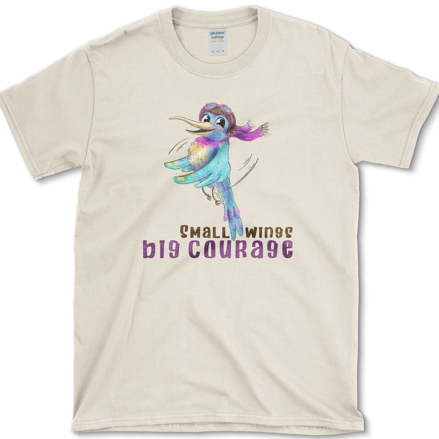 Small Wings T-Shirt Essential Tees / S / Natural Physical Item