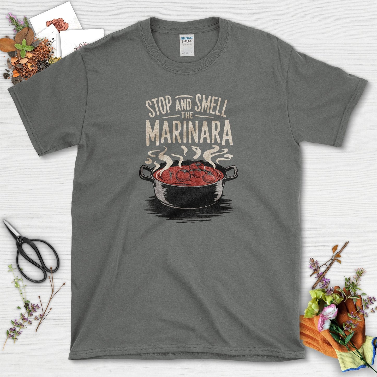 Smell The Marinara T-Shirt Charcoal / S T-Shirt