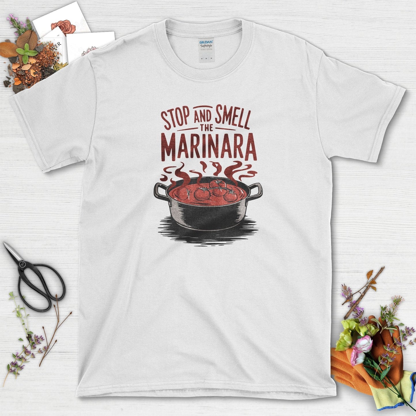 Smell The Marinara T-Shirt White / S T-Shirt