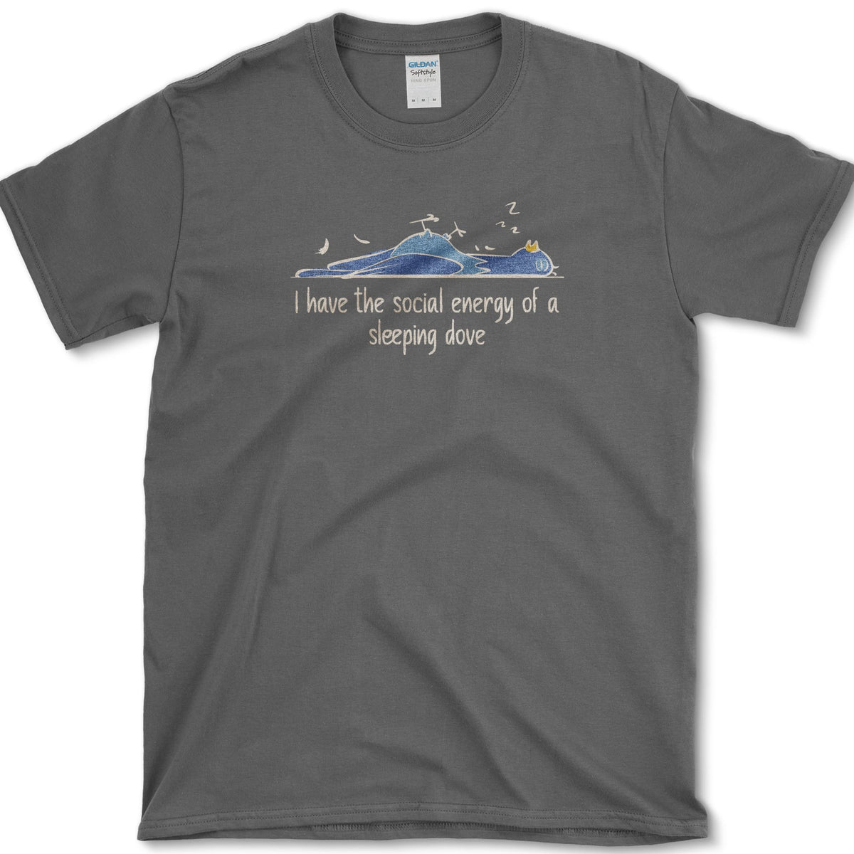 Social Energy of Sleeping Dove T-Shirt Dark Heather / S Essential Tees