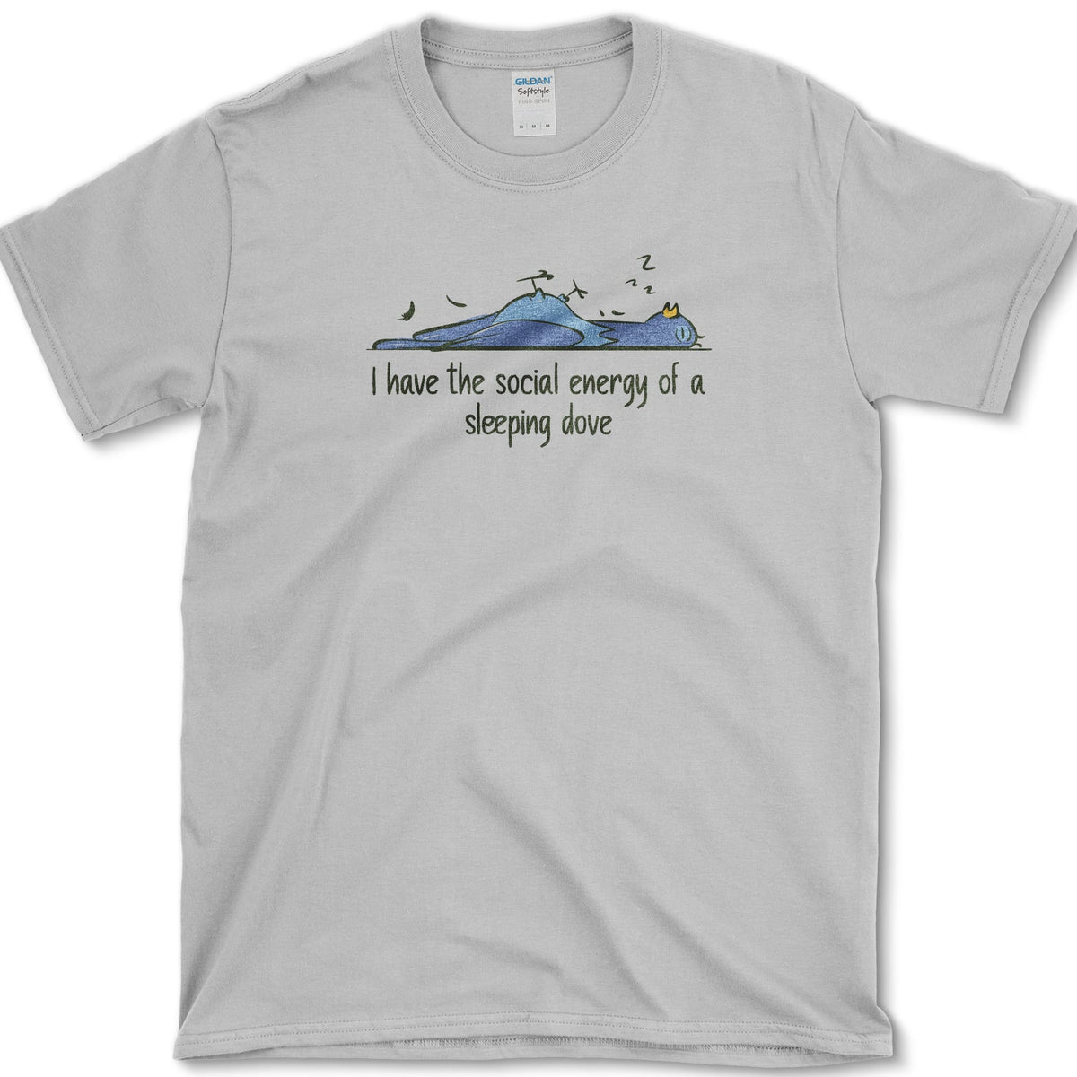 Social Energy of Sleeping Dove T-Shirt Sport Grey / S Essential Tees