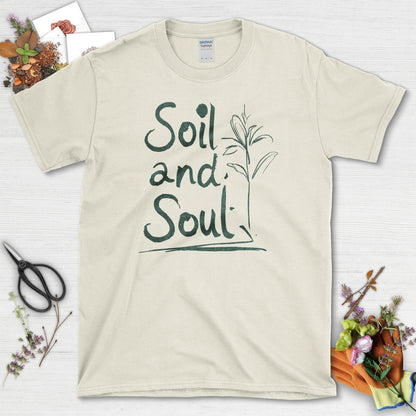 Soil and Soul T-Shirt T-Shirts / S / Natural Physical Item
