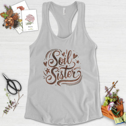Soil Sister Garden Racerback Racerback / XS / Heather Grey Physical Item