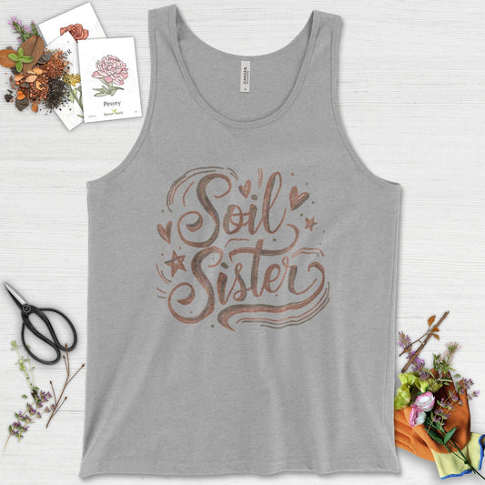 Soil Sister Garden Tank Top Athletic Heather / XS Physical Item