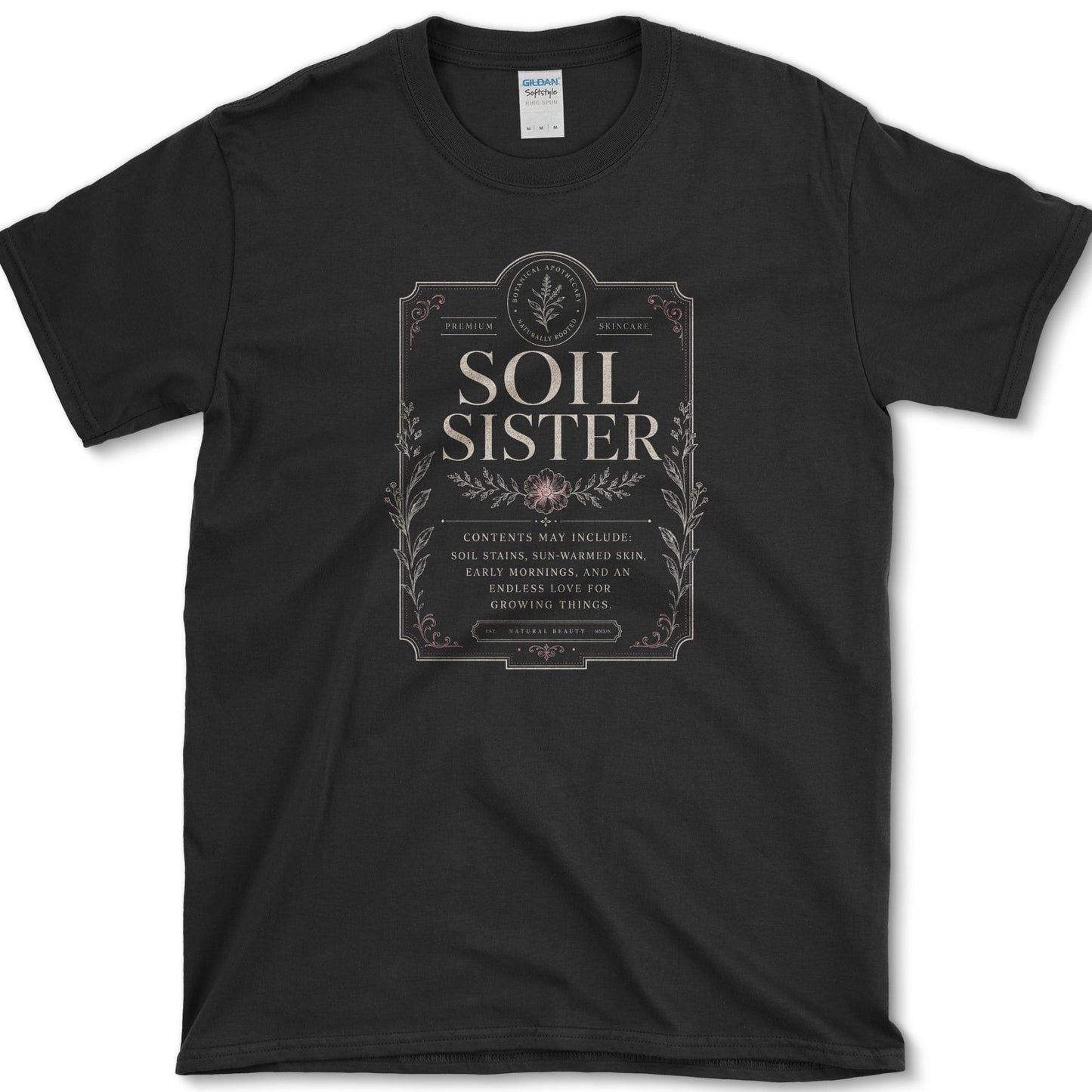 Soil Sister T-Shirt S / Black Essential Tees