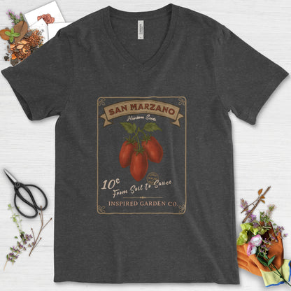 Soil to Sauce V-Neck V-Neck / S / Dark Grey Heather Essential V-necks