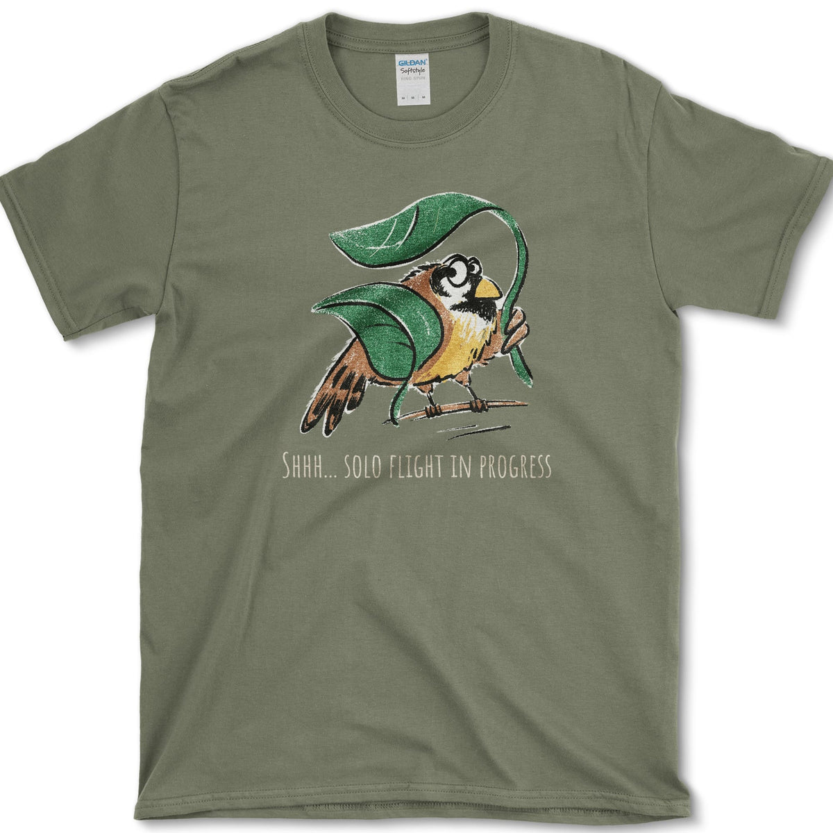 Solo Flight In Progress T-Shirt Military Green / S Essential Tees