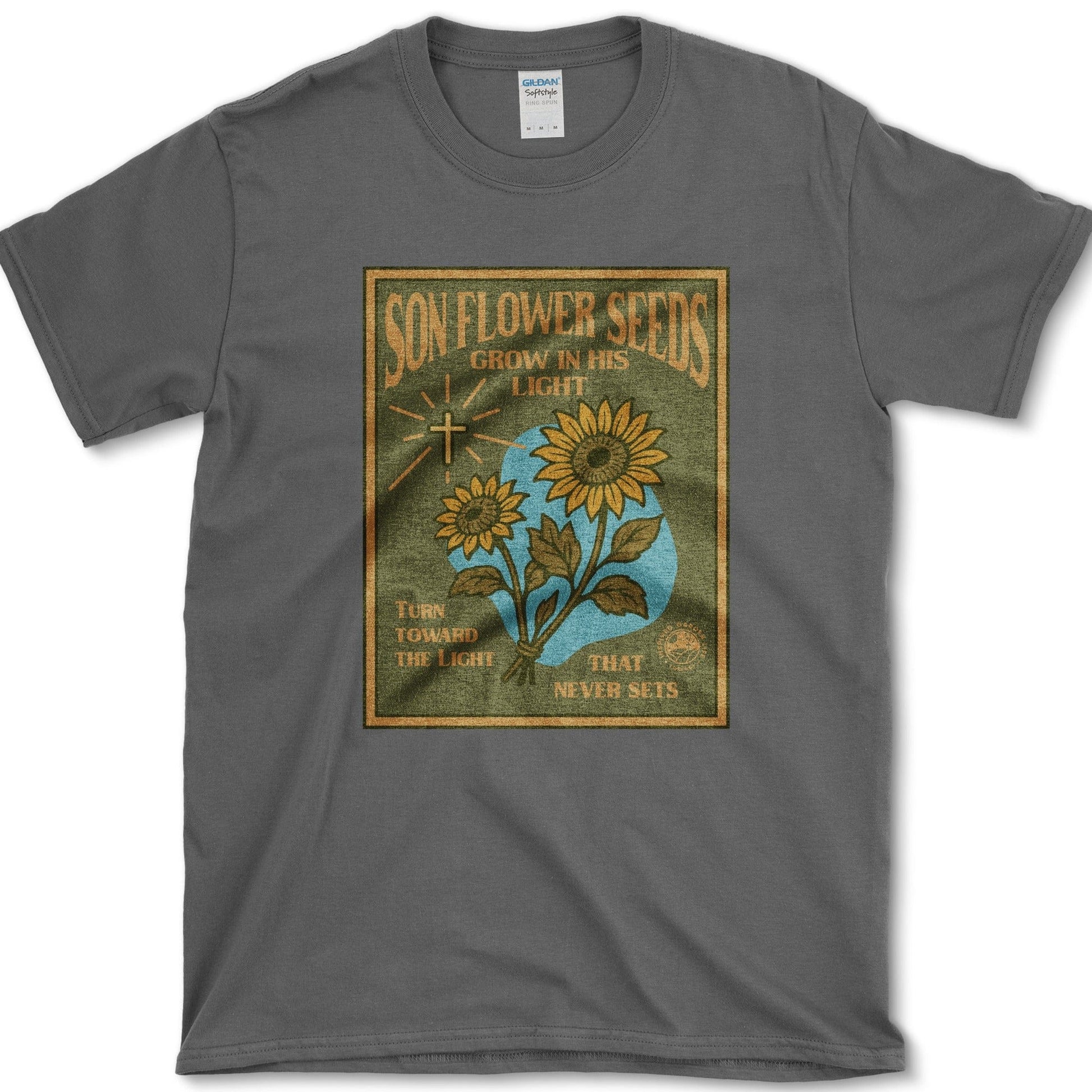 Son Flower Seeds T-Shirt Essential Tees / S / Dark Heather Physical Item