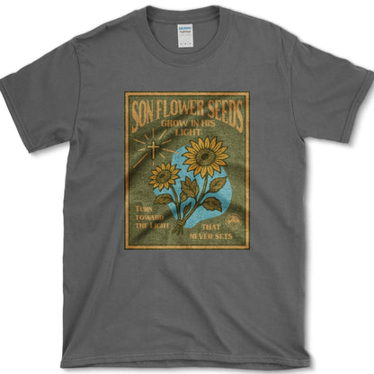 Son Flower Seeds T-Shirt Essential Tees / S / Dark Heather Physical Item