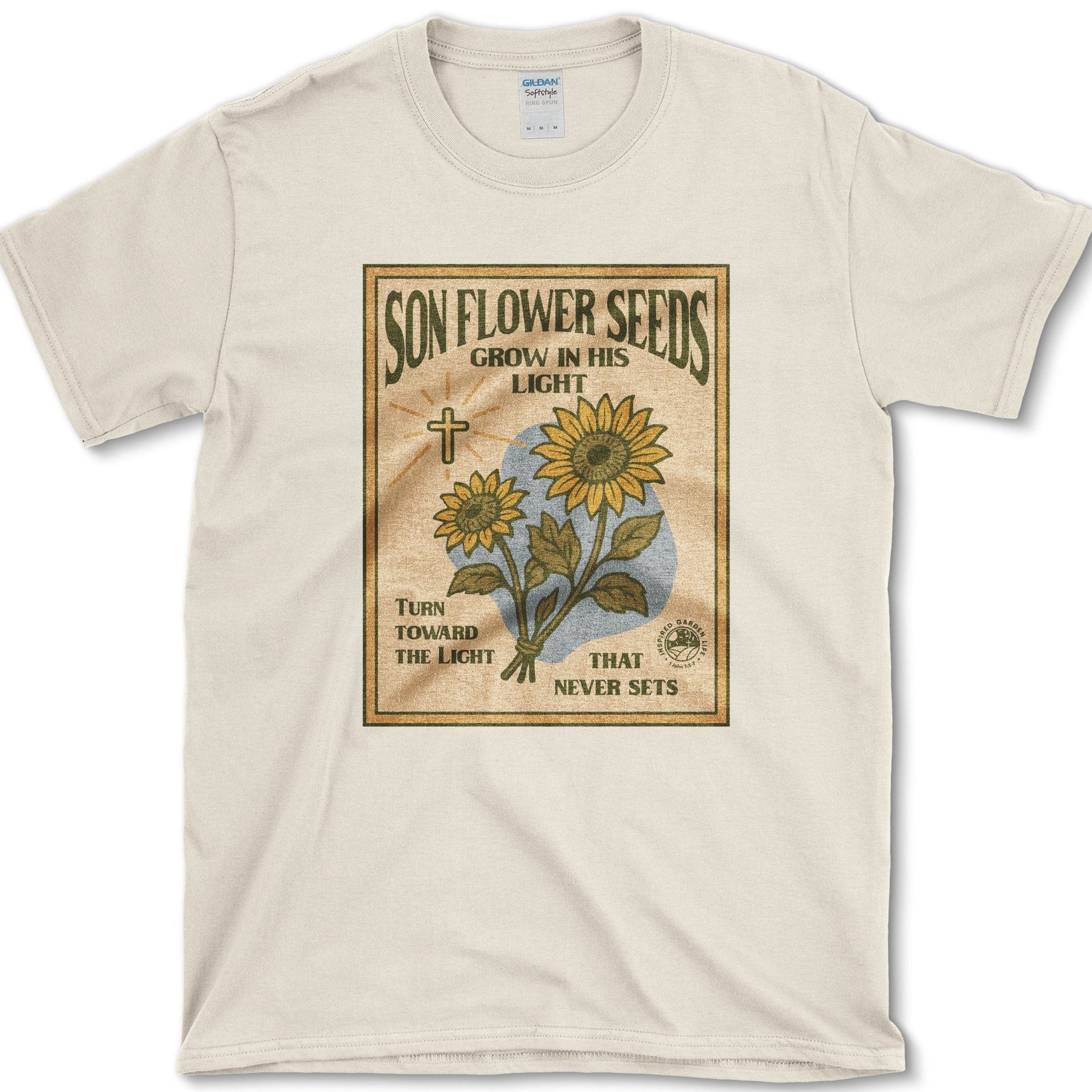 Son Flower Seeds T-Shirt Essential Tees / S / Natural Physical Item