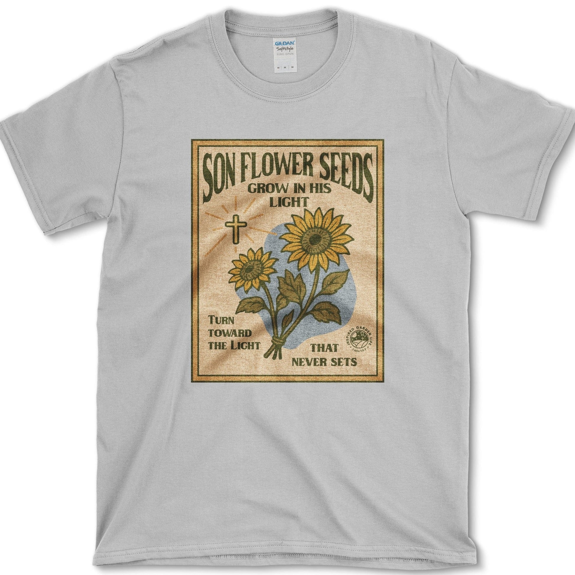 Son Flower Seeds T-Shirt Essential Tees / S / Sport Grey Physical Item