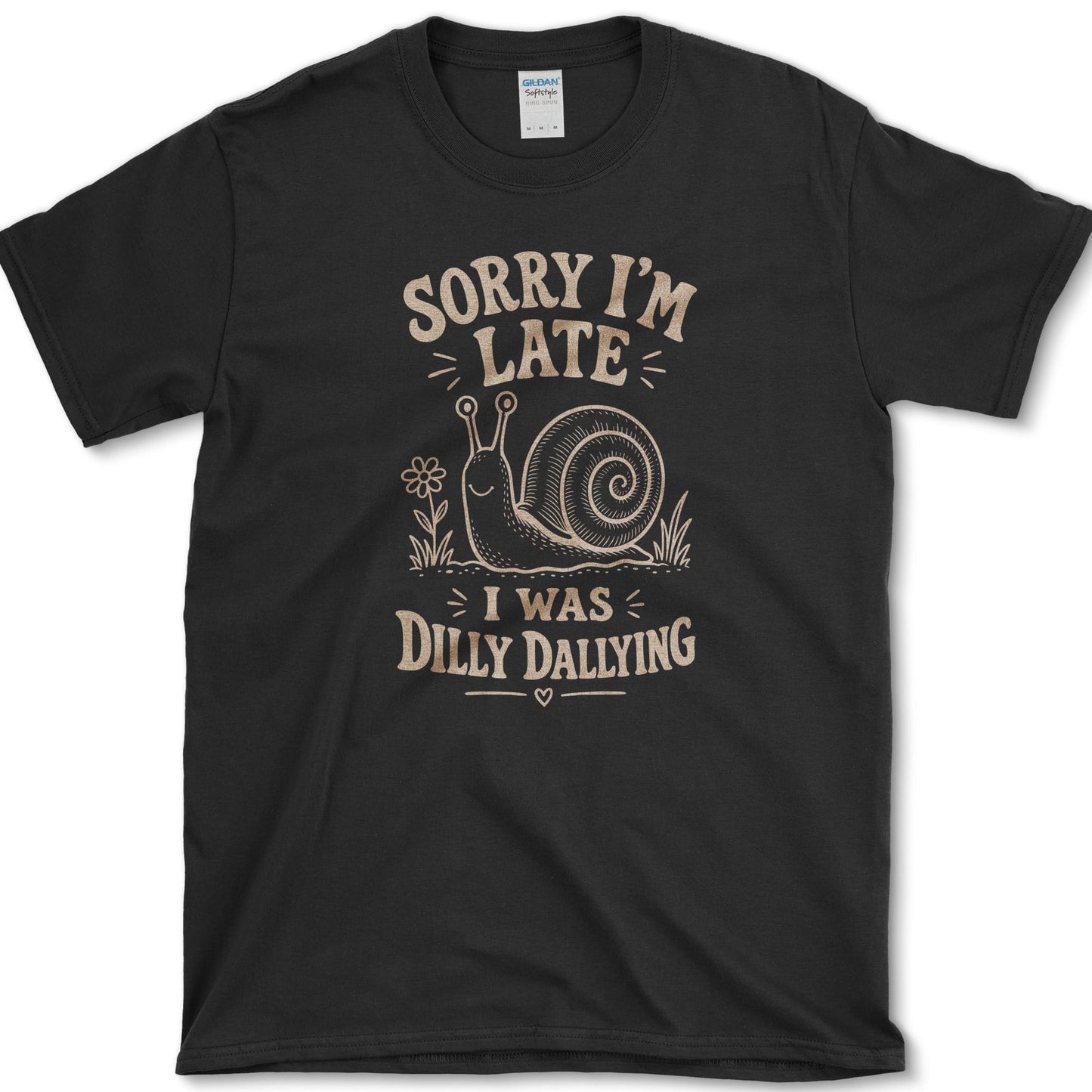 Sorry I'm Late T-Shirt Black / S Essential Tees