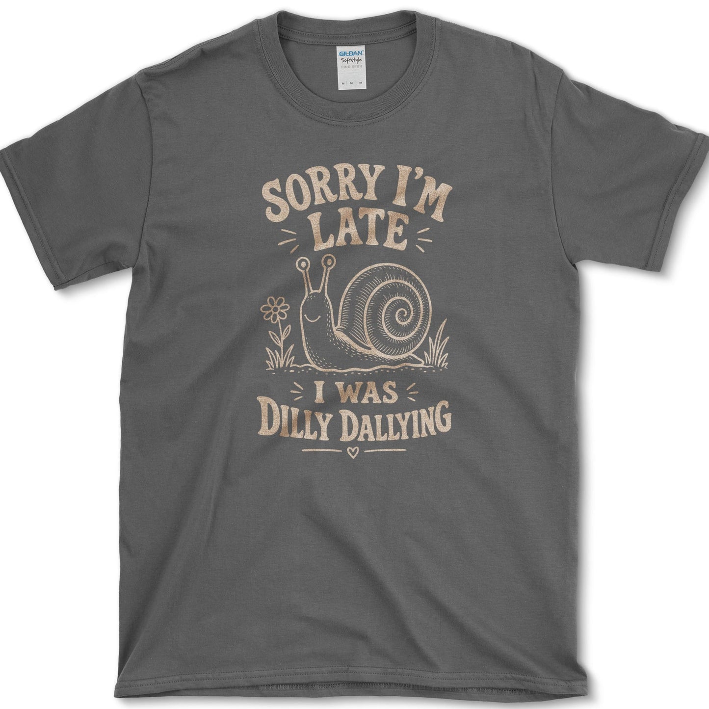Sorry I'm Late T-Shirt Dark Heather / S Essential Tees