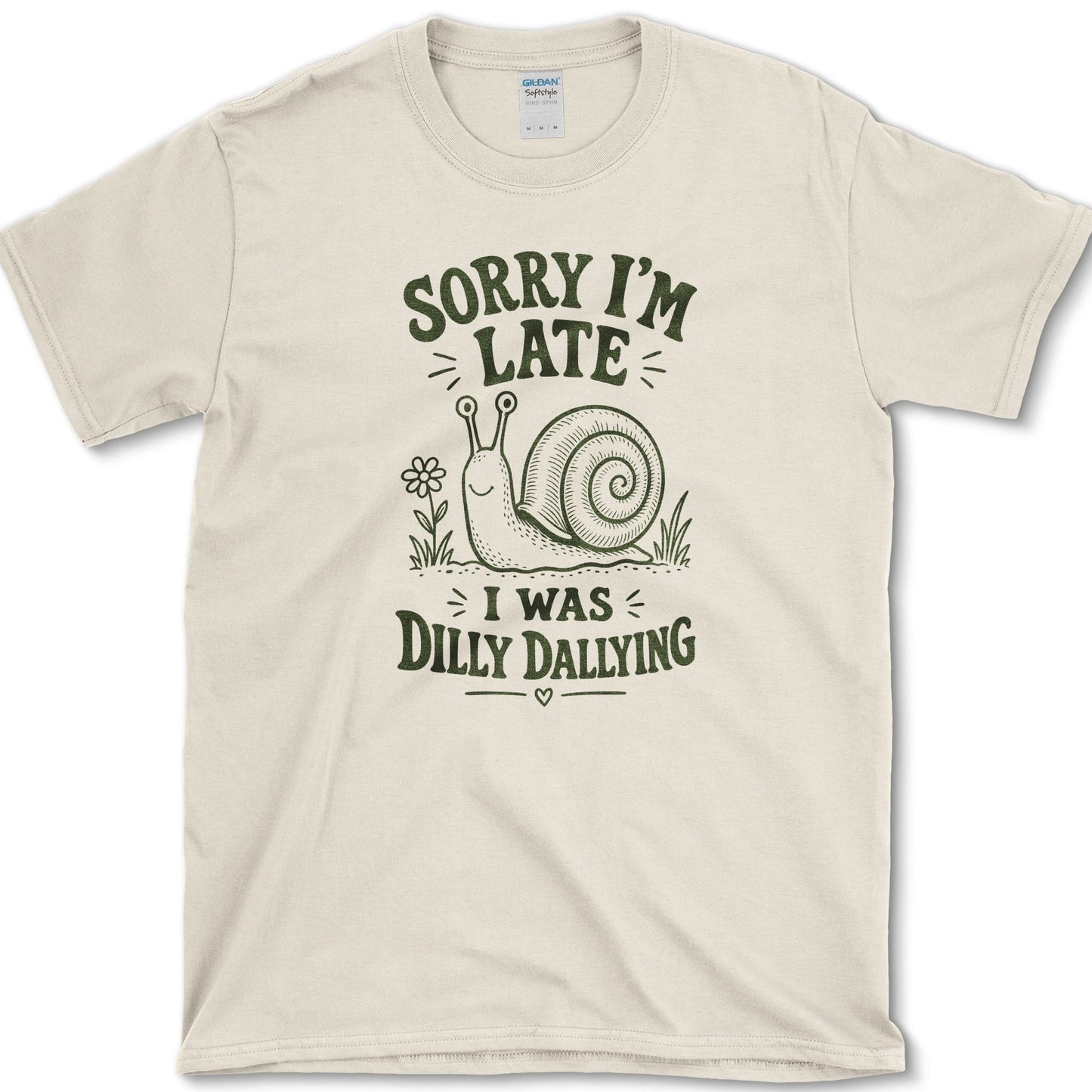 Sorry I'm Late T-Shirt Natural / S Essential Tees