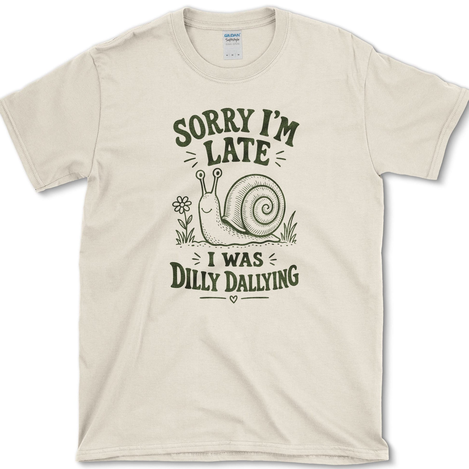 Sorry I'm Late T-Shirt Natural / S Essential Tees