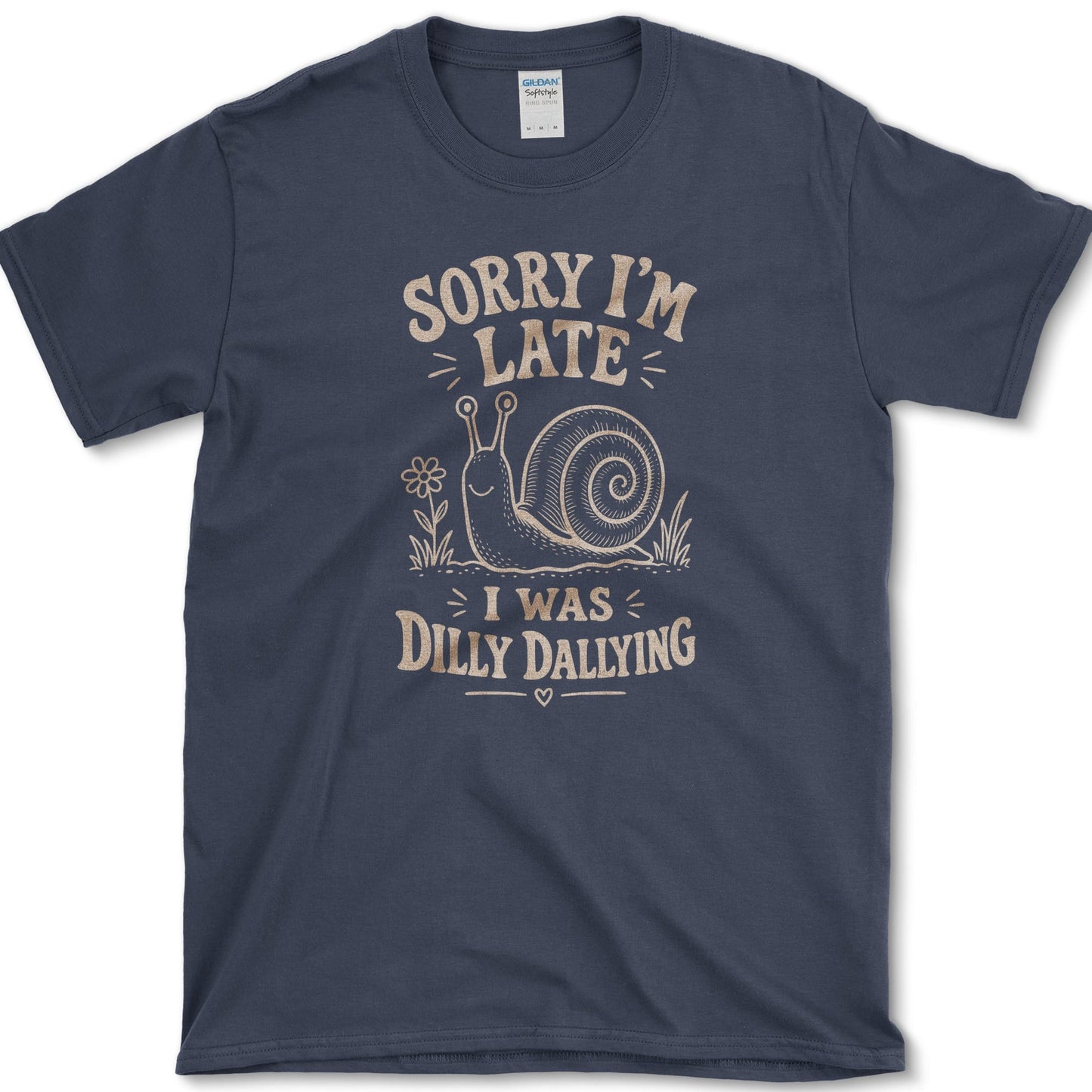 Sorry I'm Late T-Shirt Navy / S Essential Tees