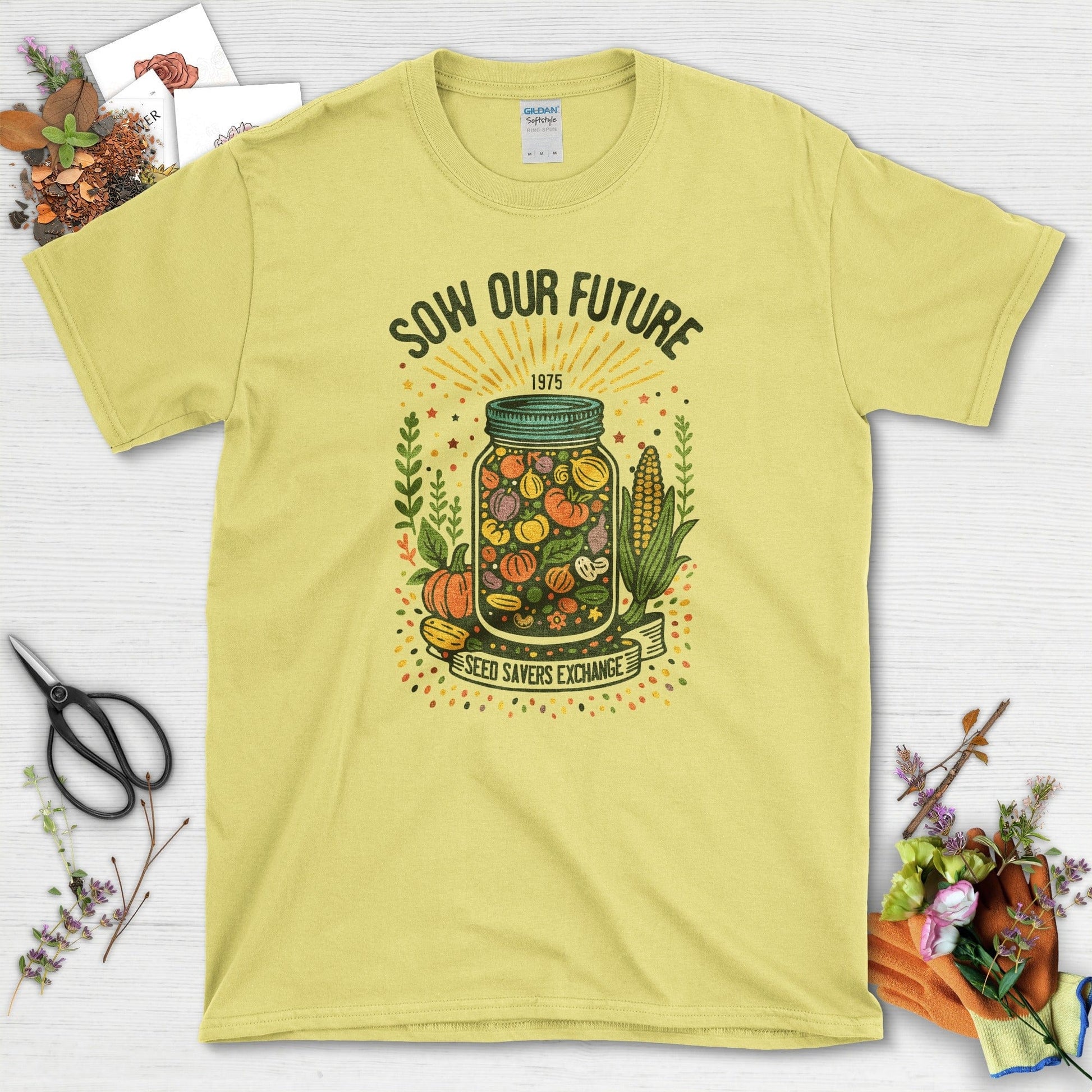 Sow Our Future T-Shirt T-Shirts / S / Cornsilk Physical Item
