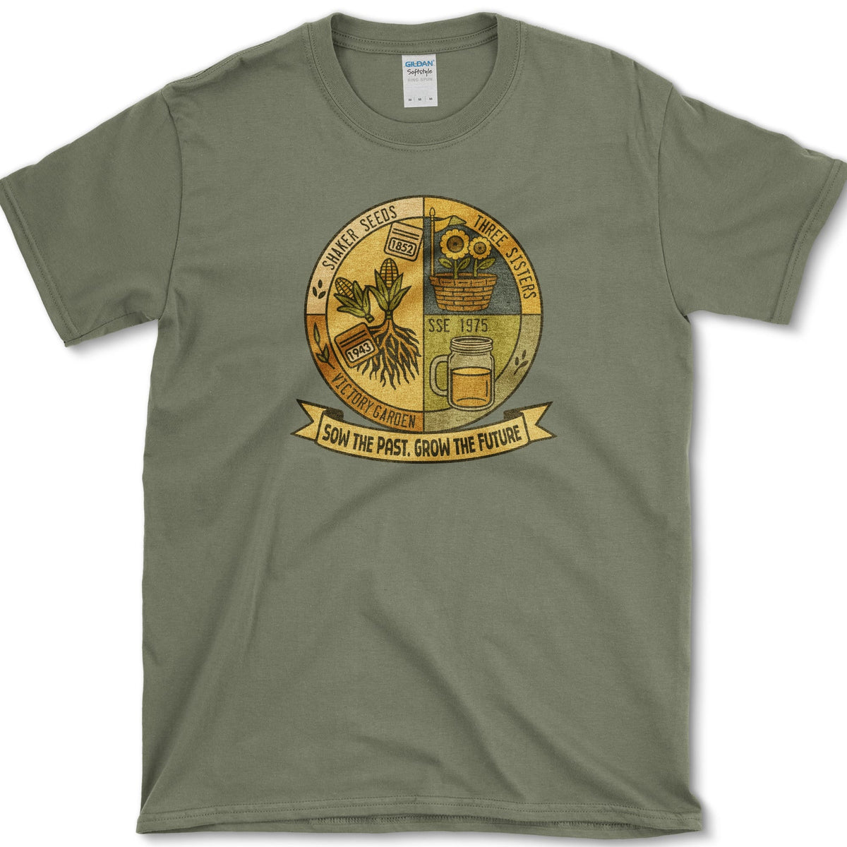 Sow the Past T-Shirt Military Green / S Essential Tees