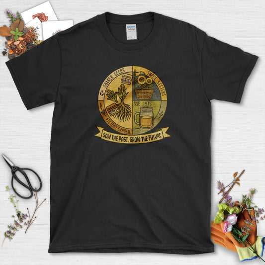 Sow the Past T-Shirt T-Shirts / S / Black Physical Item