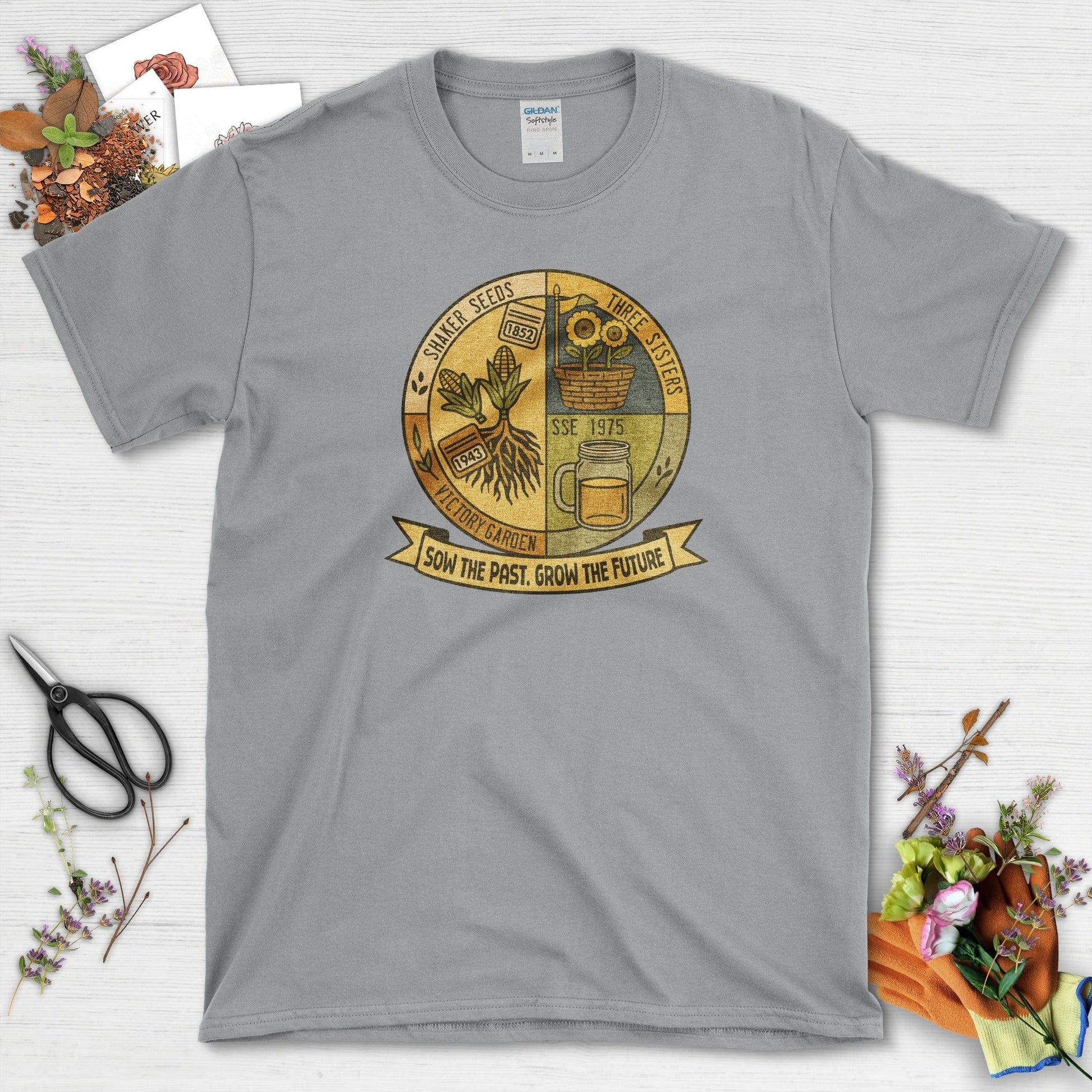 Sow the Past T-Shirt T-Shirts / S / Sport Grey Physical Item