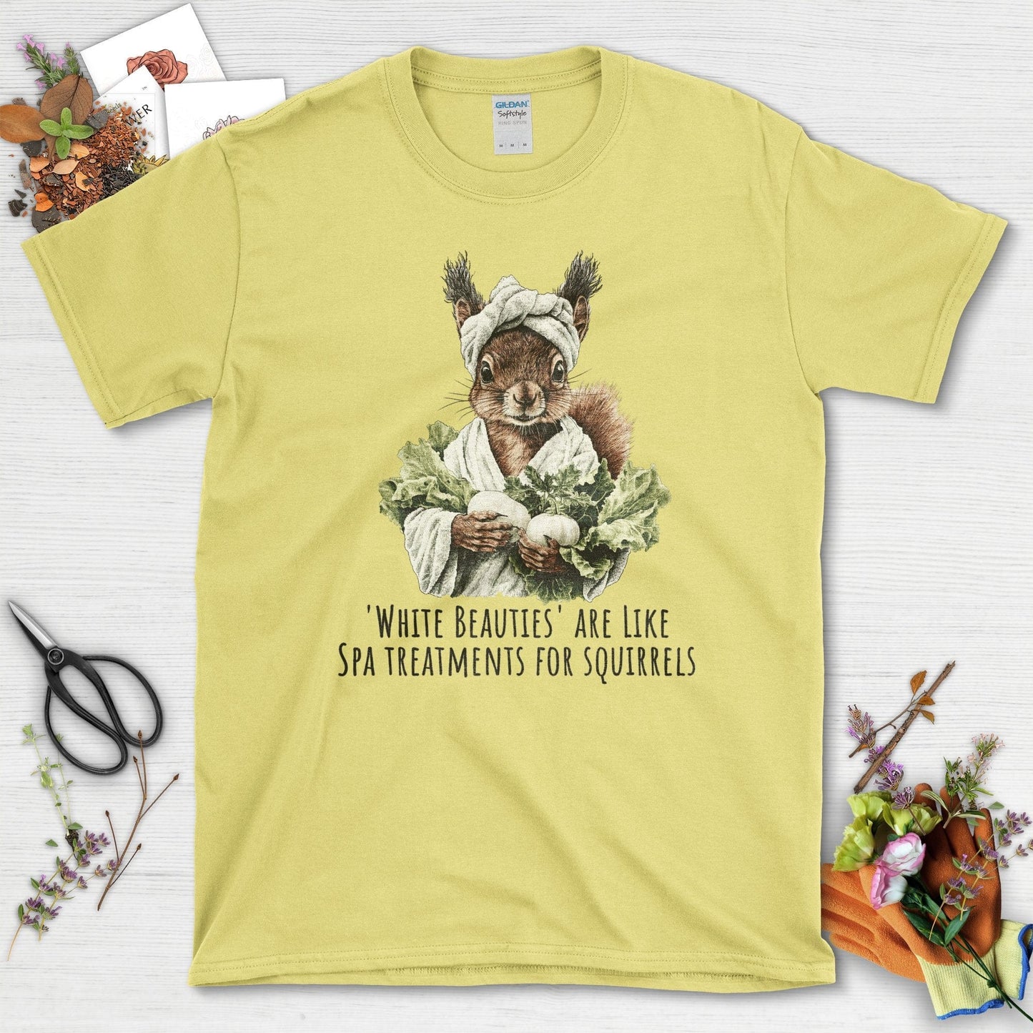 Spa Treatments Squirrel T-Shirt Cornsilk / S T-Shirt