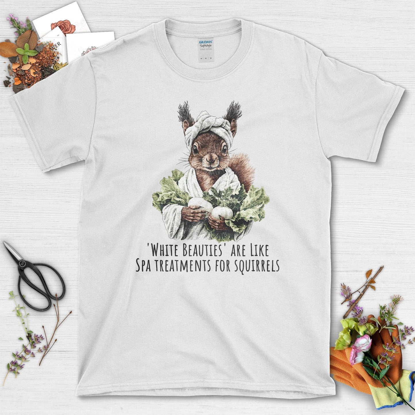 Spa Treatments Squirrel T-Shirt White / S T-Shirt