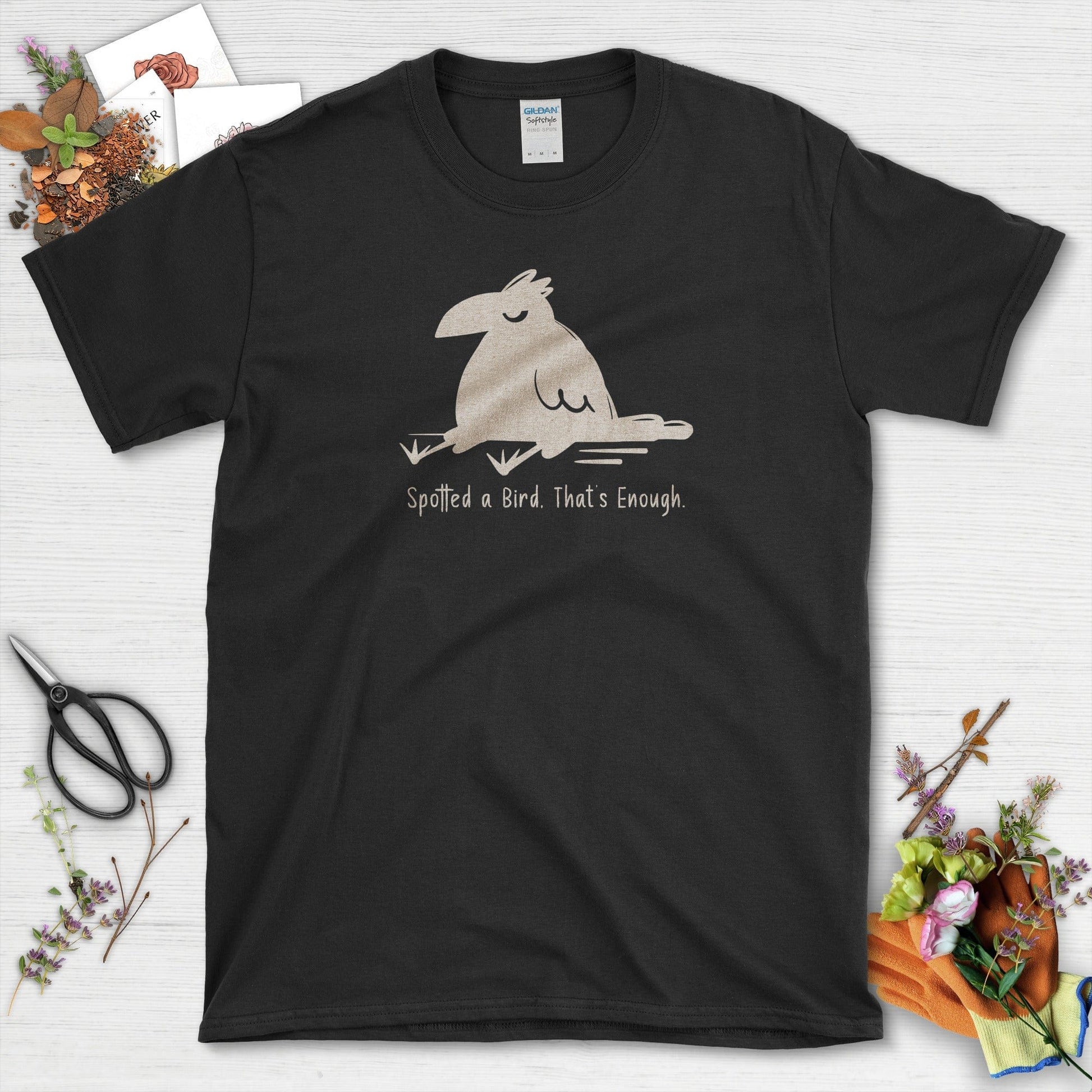 Spotted Bird, That's Enough T-Shirt T-Shirts / S / Black Physical Item