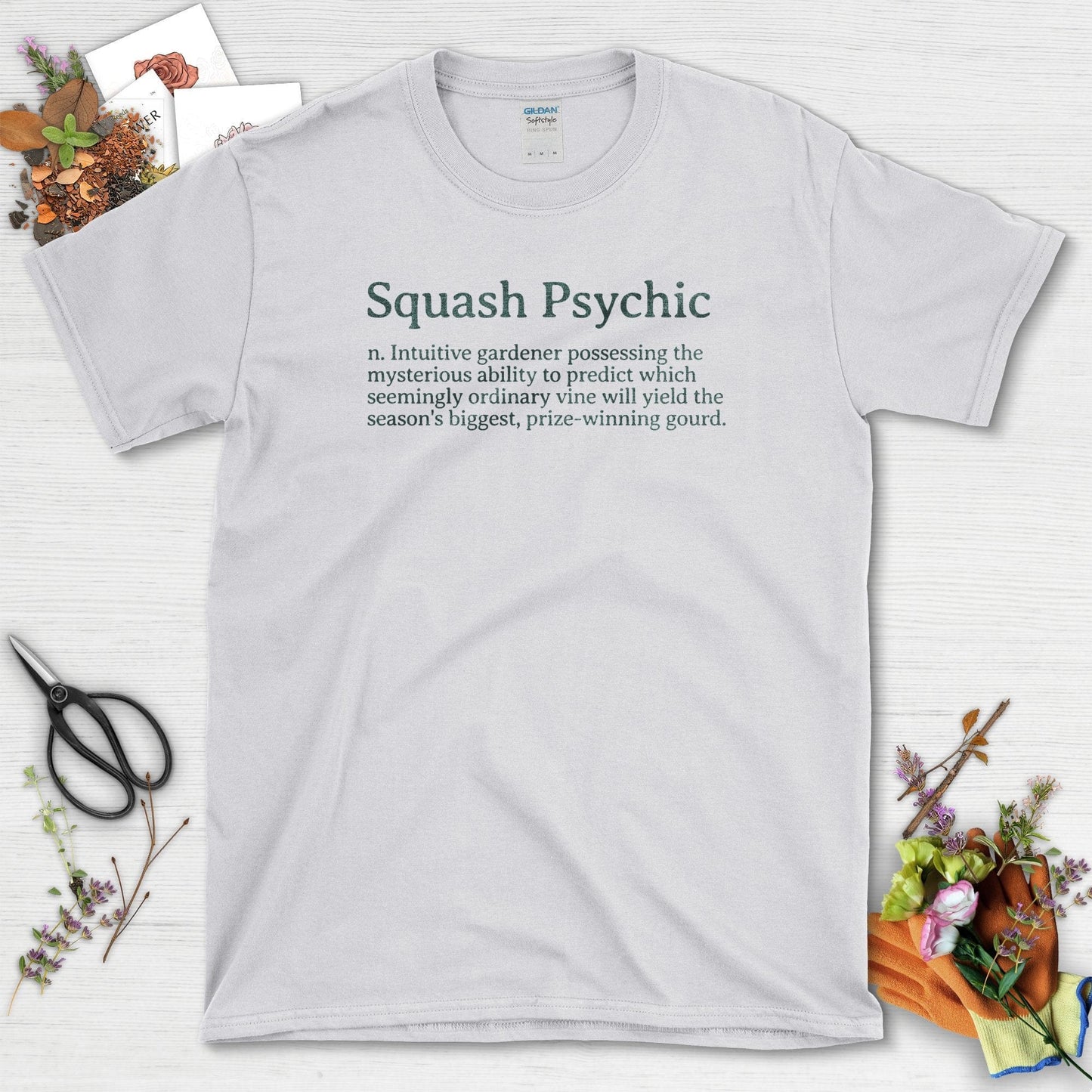 Squash Psychic Garden-Inspired Spiritual T-Shirts Sport Grey / S T-Shirt