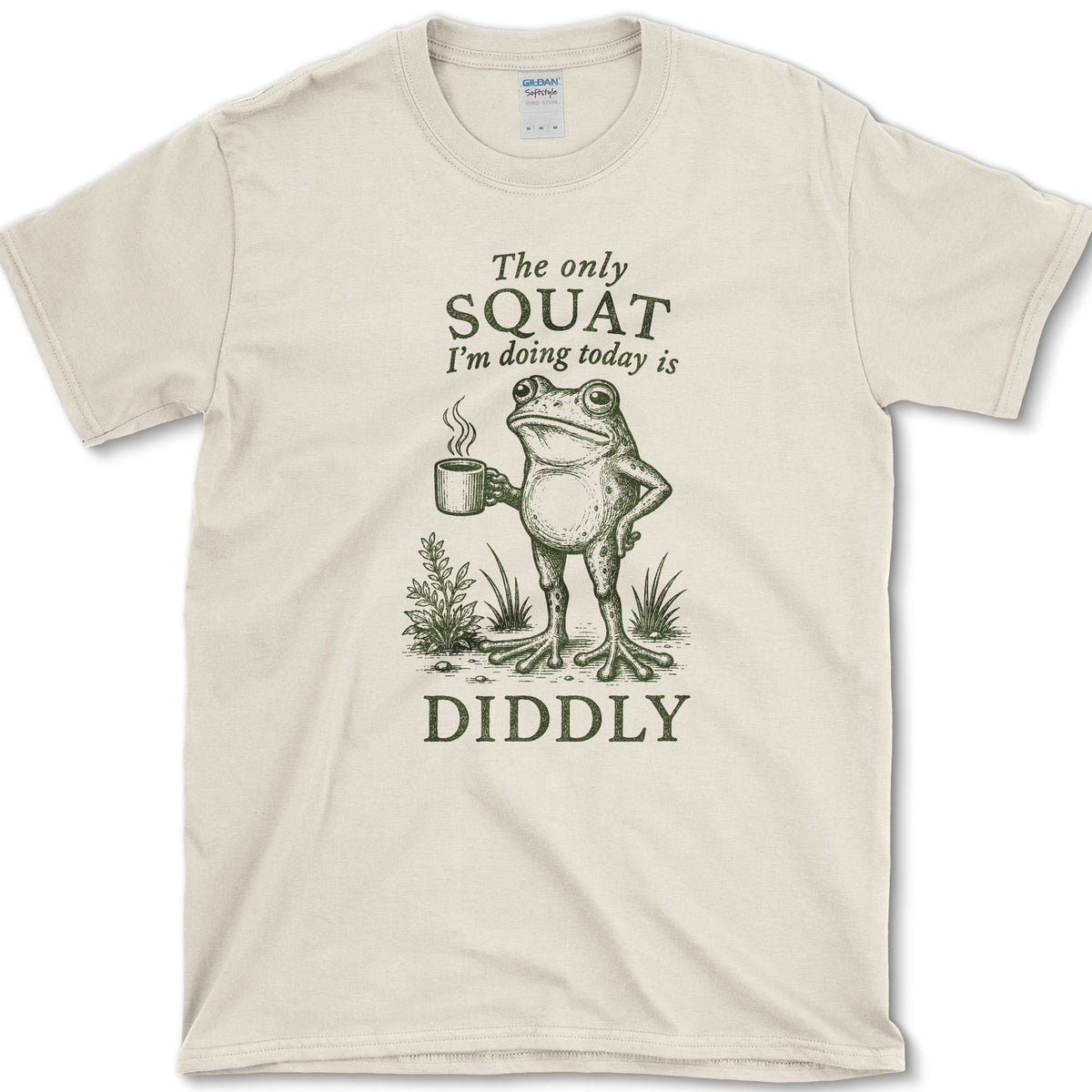 Squat Diddly T-Shirt S / Natural Essential Tees