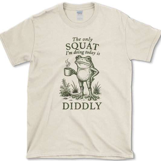 Squat Diddly T-Shirt S / Natural Essential Tees