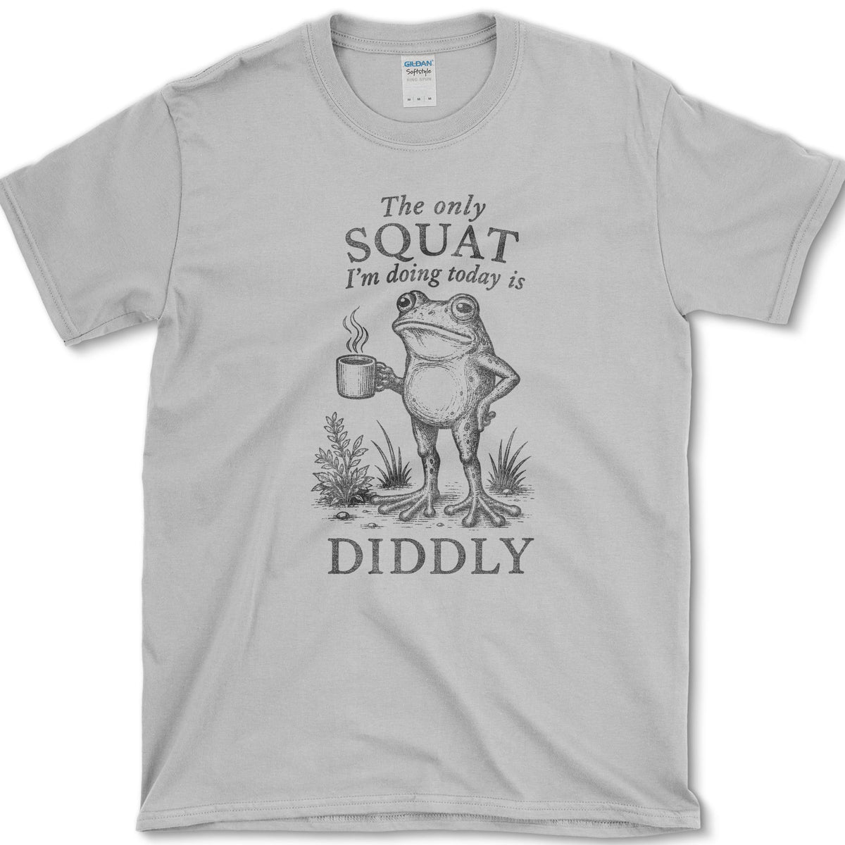 Squat Diddly T-Shirt S / Sport Grey Essential Tees