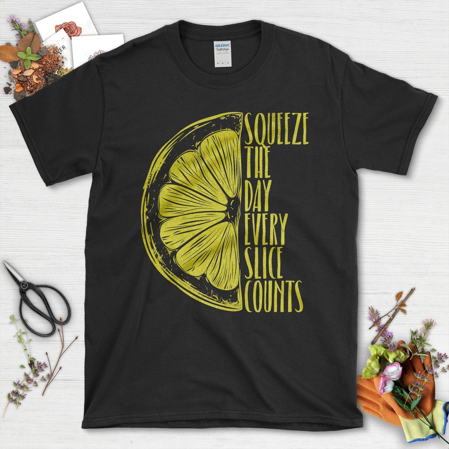 Squeeze the Day Every Slice Counts T-Shirt Black / S T-Shirt