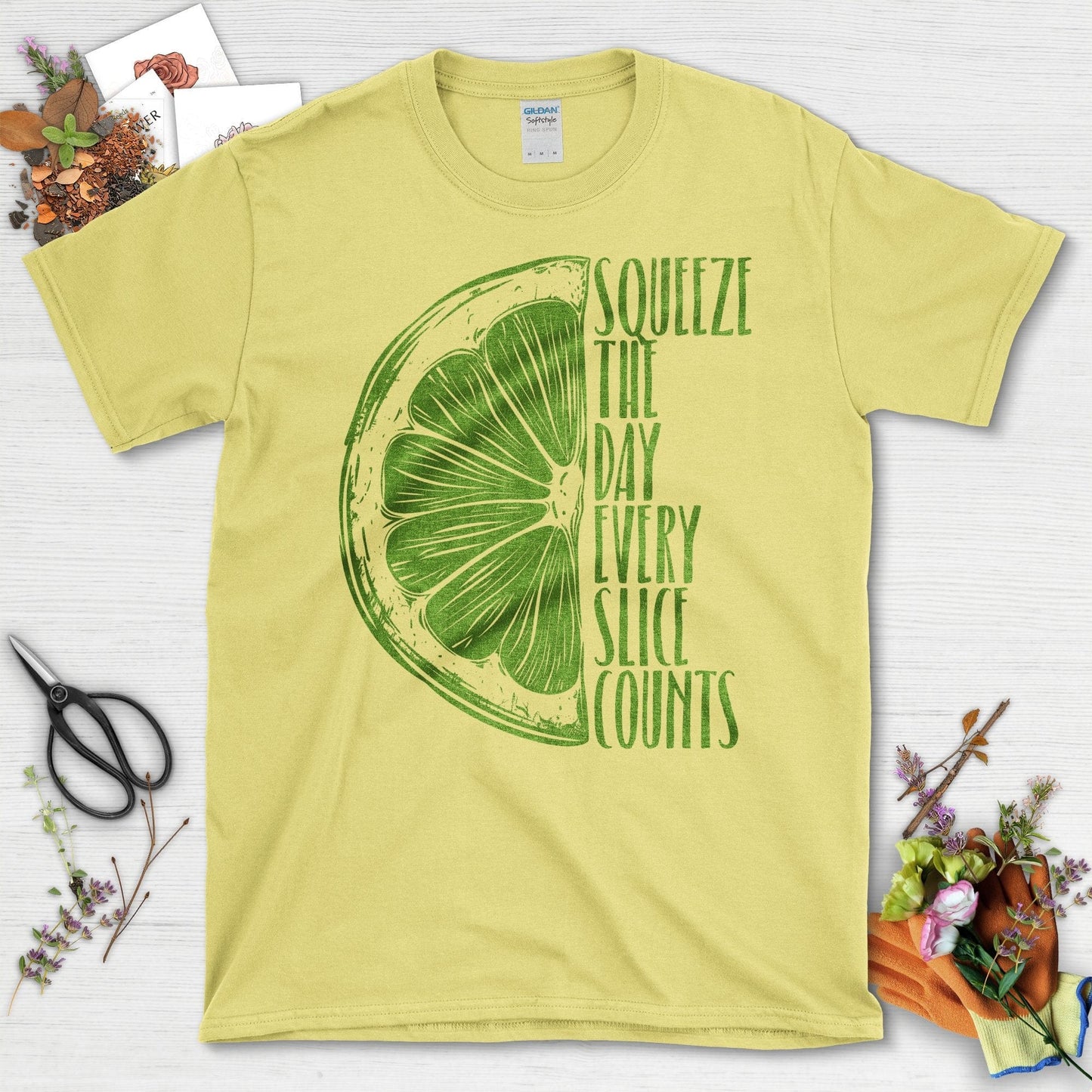 Squeeze the Day Every Slice Counts T-Shirt Cornsilk / S T-Shirt