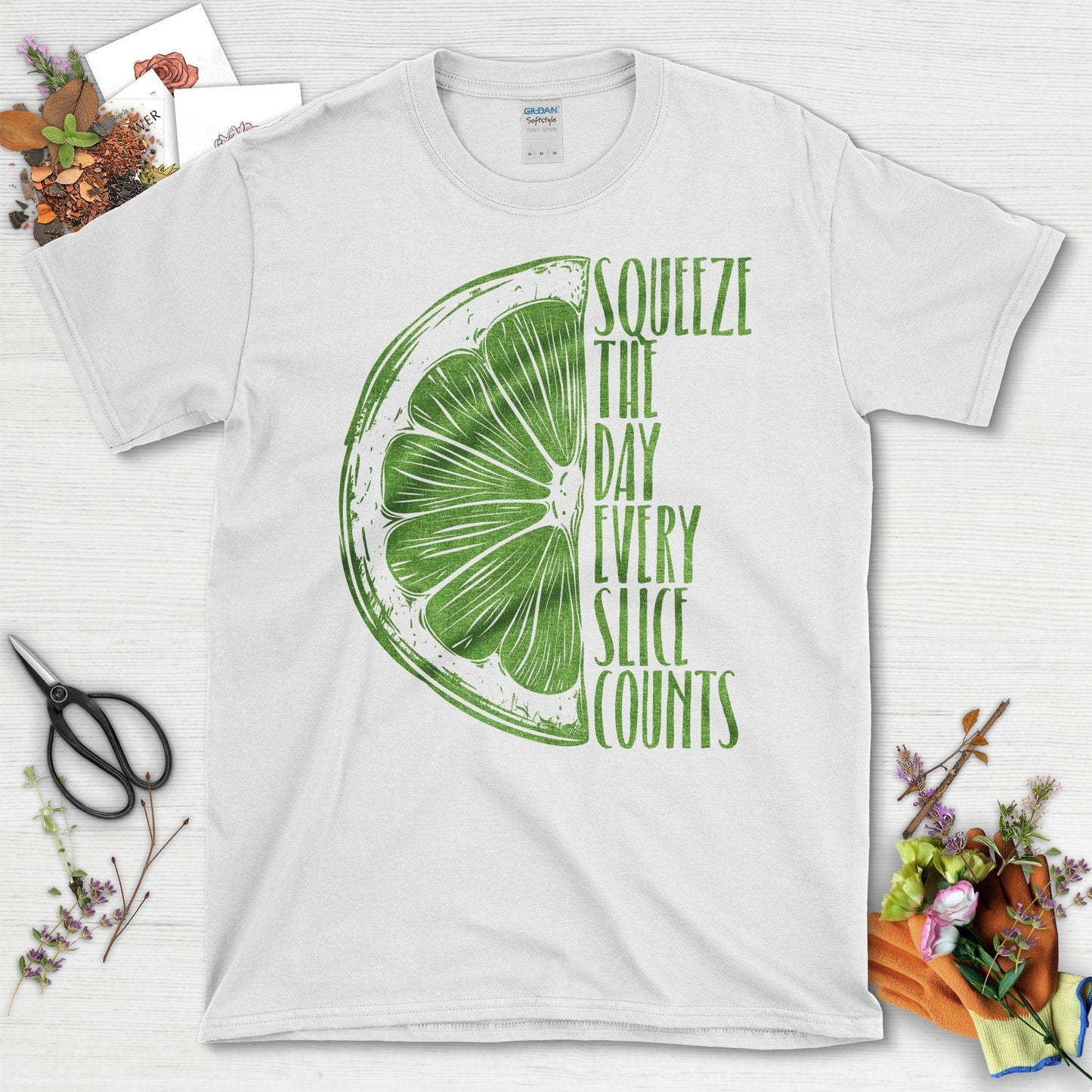 Squeeze the Day Every Slice Counts T-Shirt White / S T-Shirt