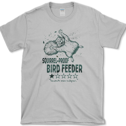 Squirrel Bird Feeder T-Shirt Sport Grey / S Essential Tees