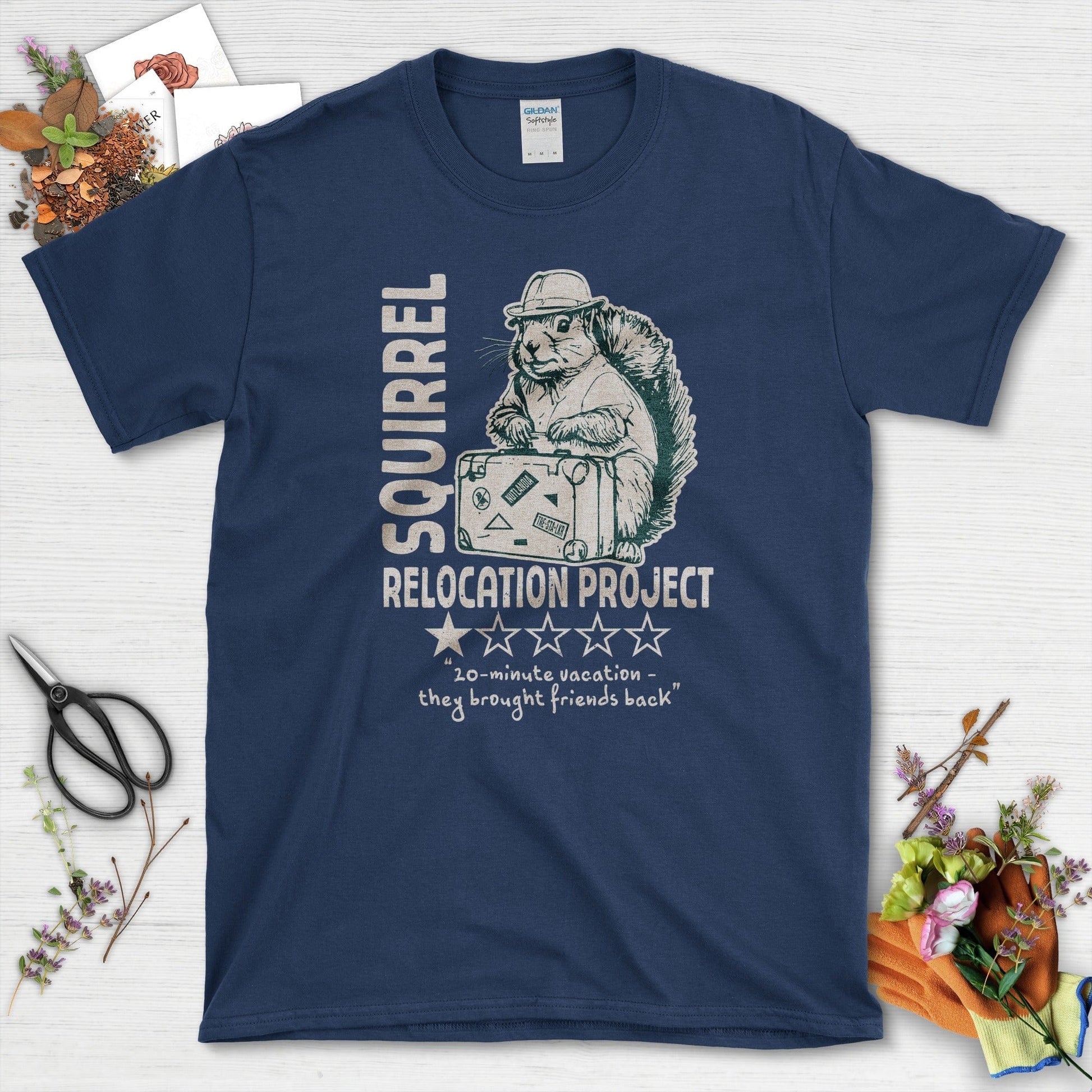 Squirrel Relocation Project T-Shirt Navy / S T-Shirt