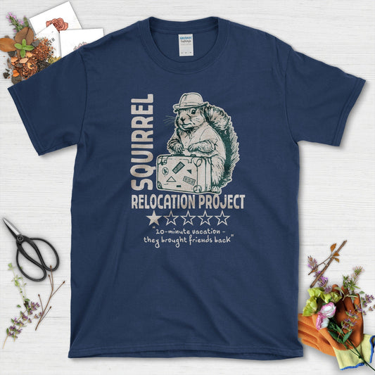 Squirrel Relocation Project T-Shirt Navy / S T-Shirt