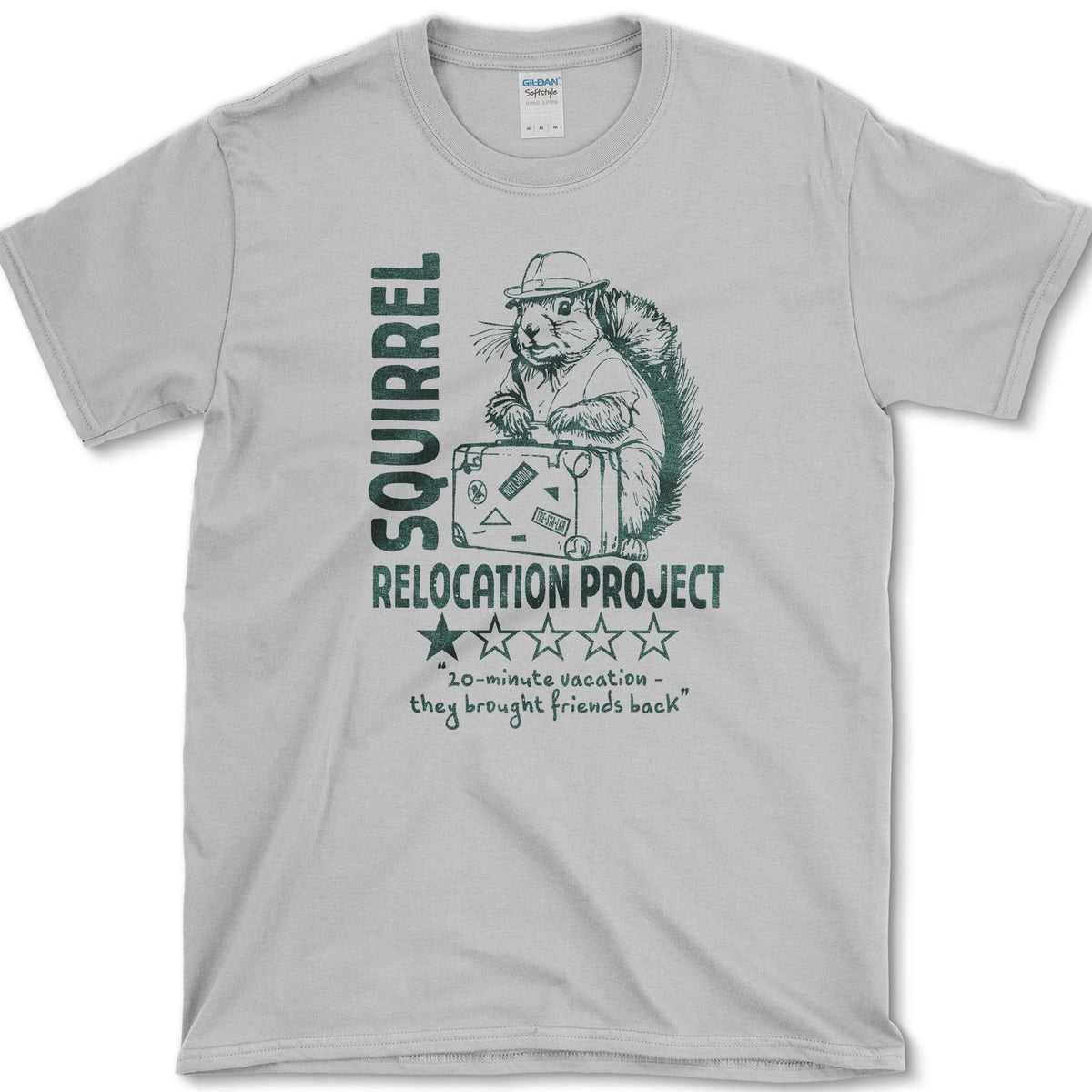 Squirrel Relocation Project T-Shirt Sport Grey / S Essential Tees