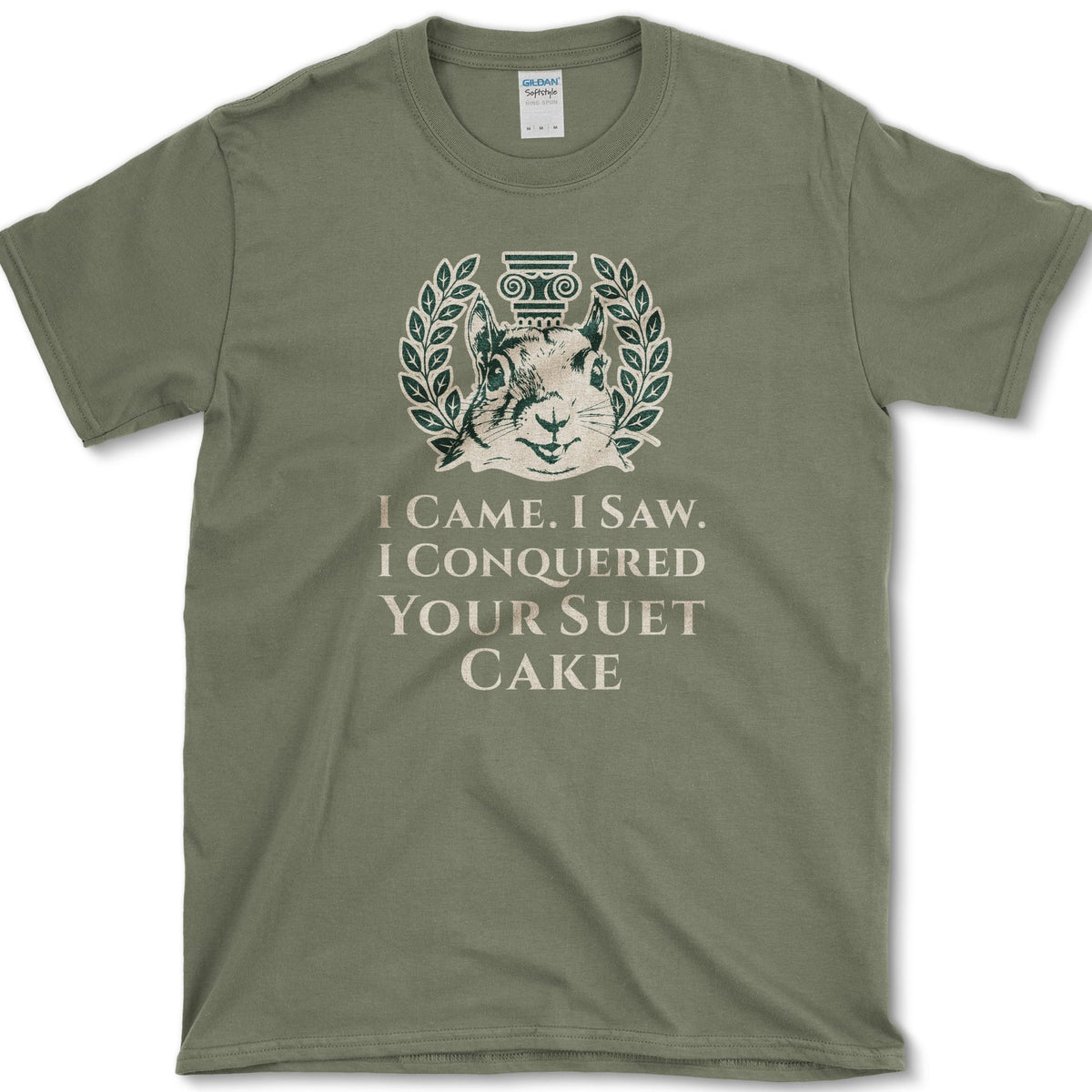Squirrel Suet Cake T-Shirt Military Green / S Essential Tees