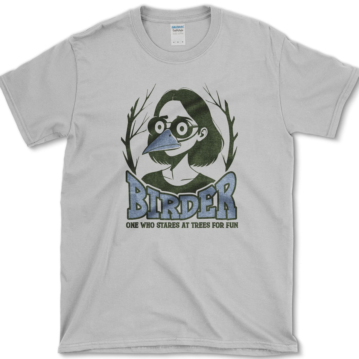 Stares Trees Bird Lover T-Shirt Sport Grey / S Essential Tees