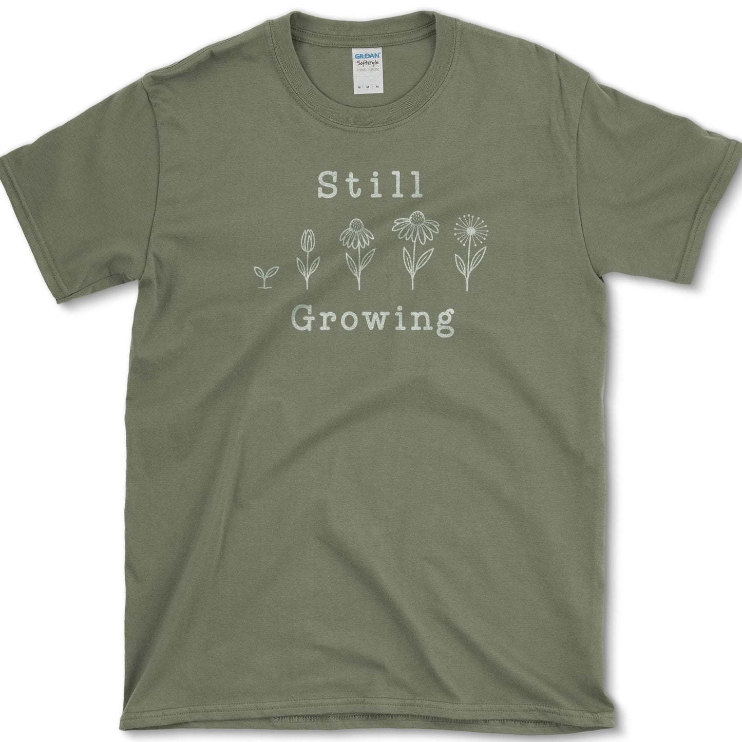 Still Growing T-Shirt S / Military Green Essential Tees