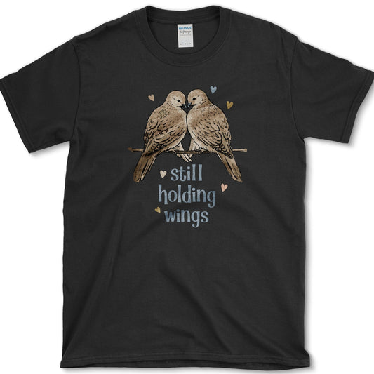 Still Holding Wings T-Shirt Essential Tees / S / Black Physical Item