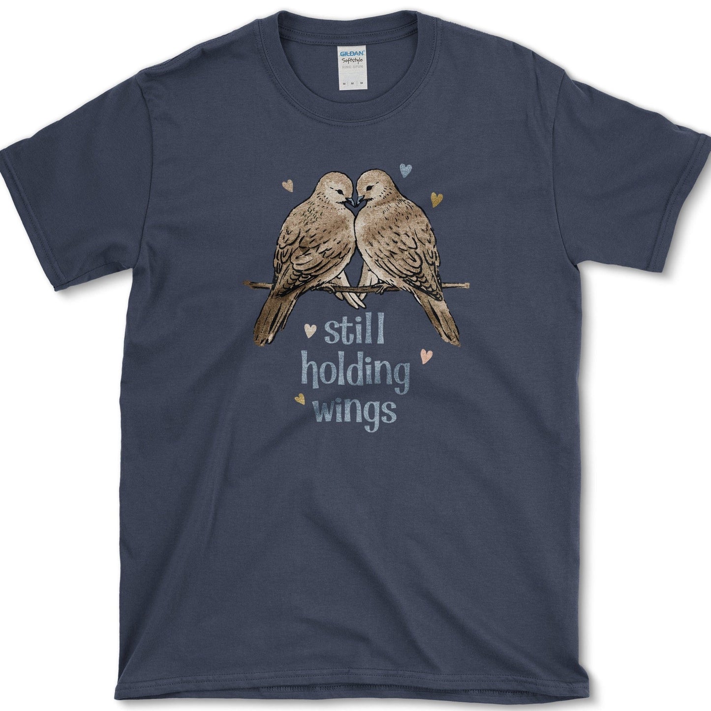 Still Holding Wings T-Shirt Essential Tees / S / Navy Physical Item