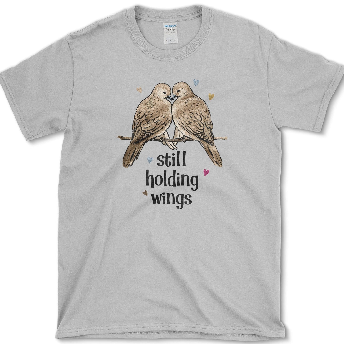 Still Holding Wings T-Shirt Essential Tees / S / Sport Grey Physical Item