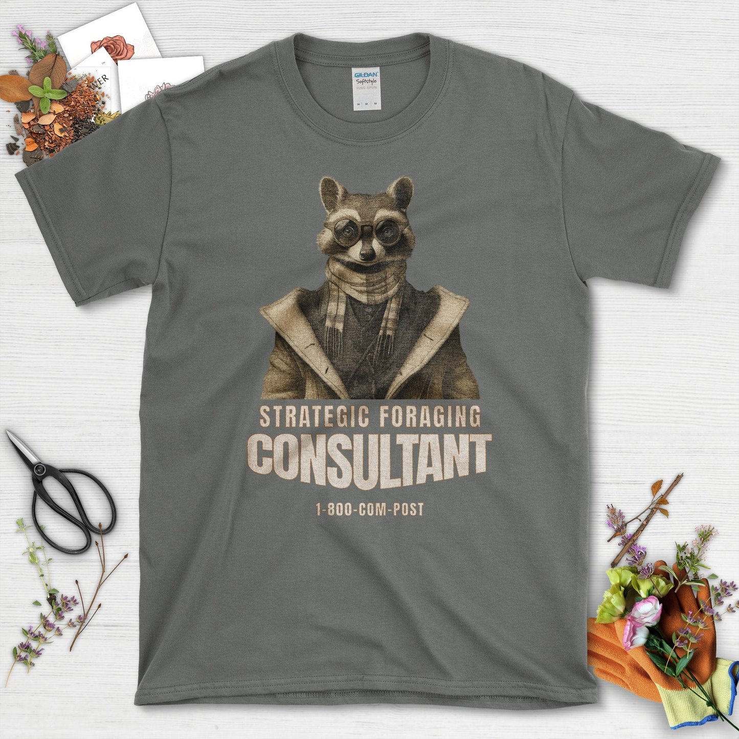 Strategic Foraging Consultant T-Shirt Charcoal / S T-Shirt